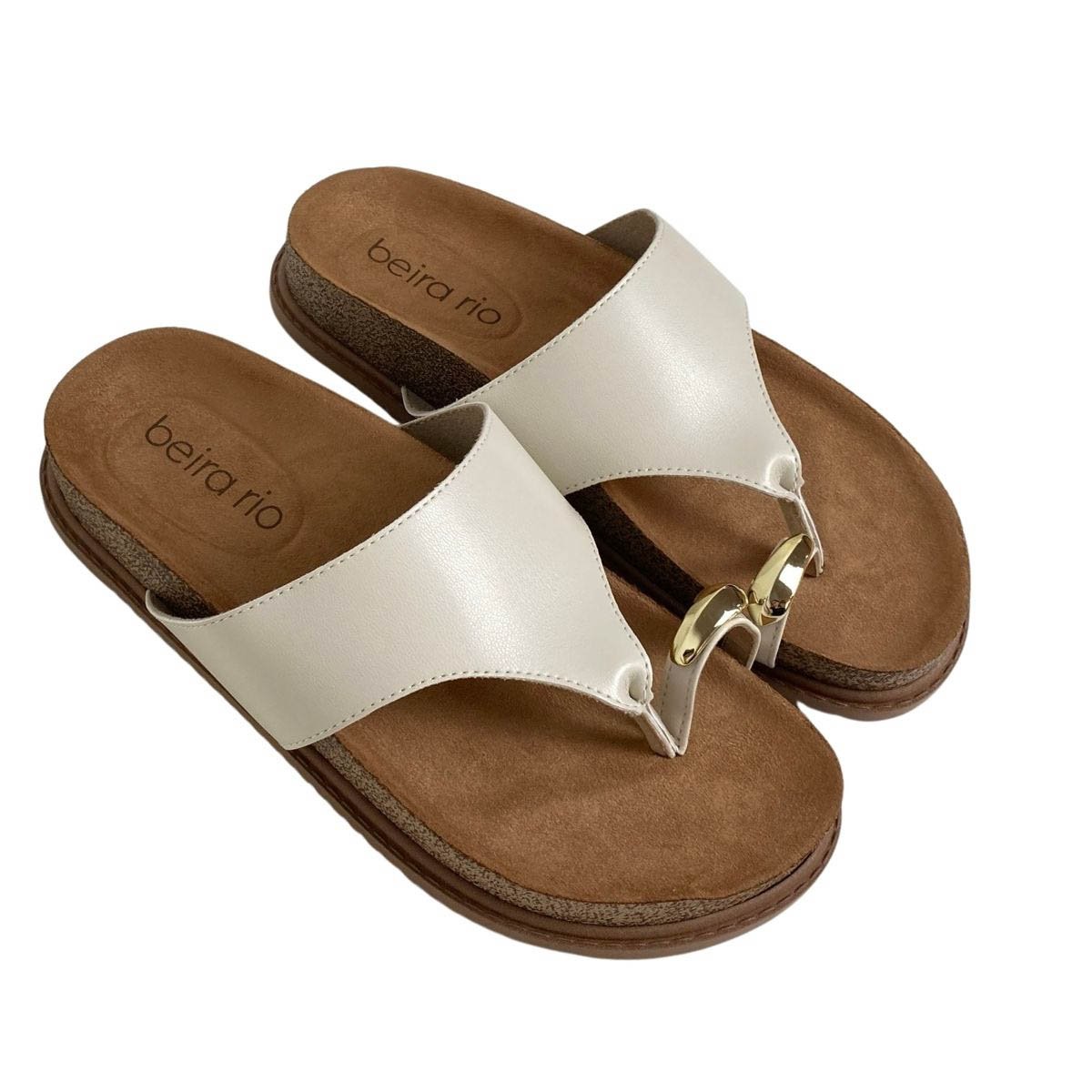 Papete Beira Rio Feminina 8524116 Off White Off White 7