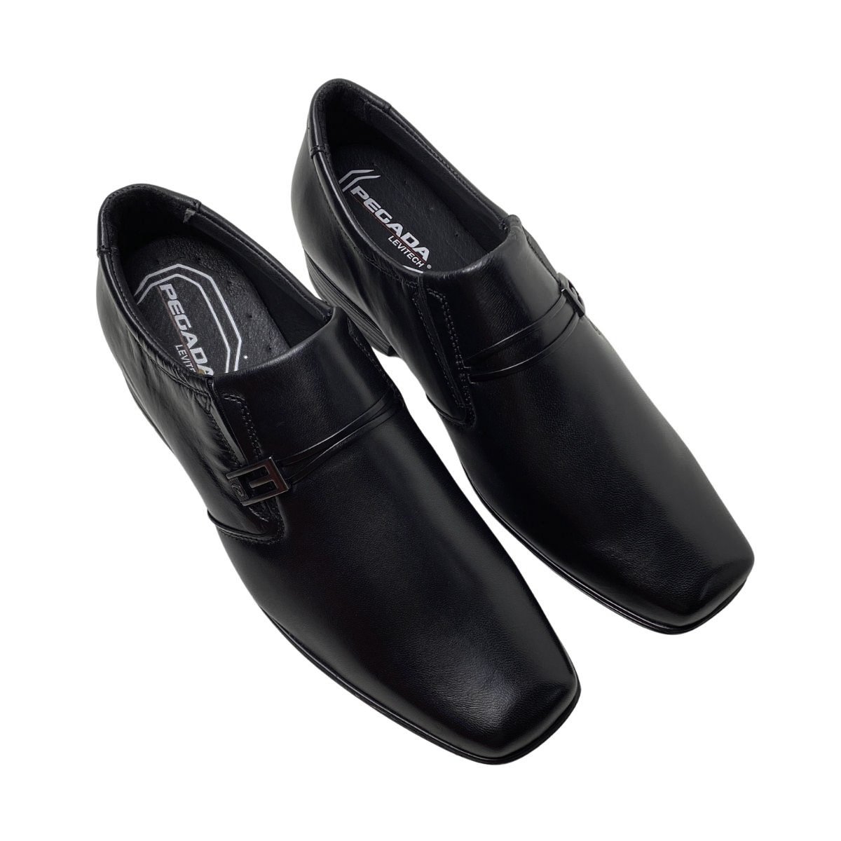 Sapato Social Couro Pegada Masculino 122331 Preto Preto 4