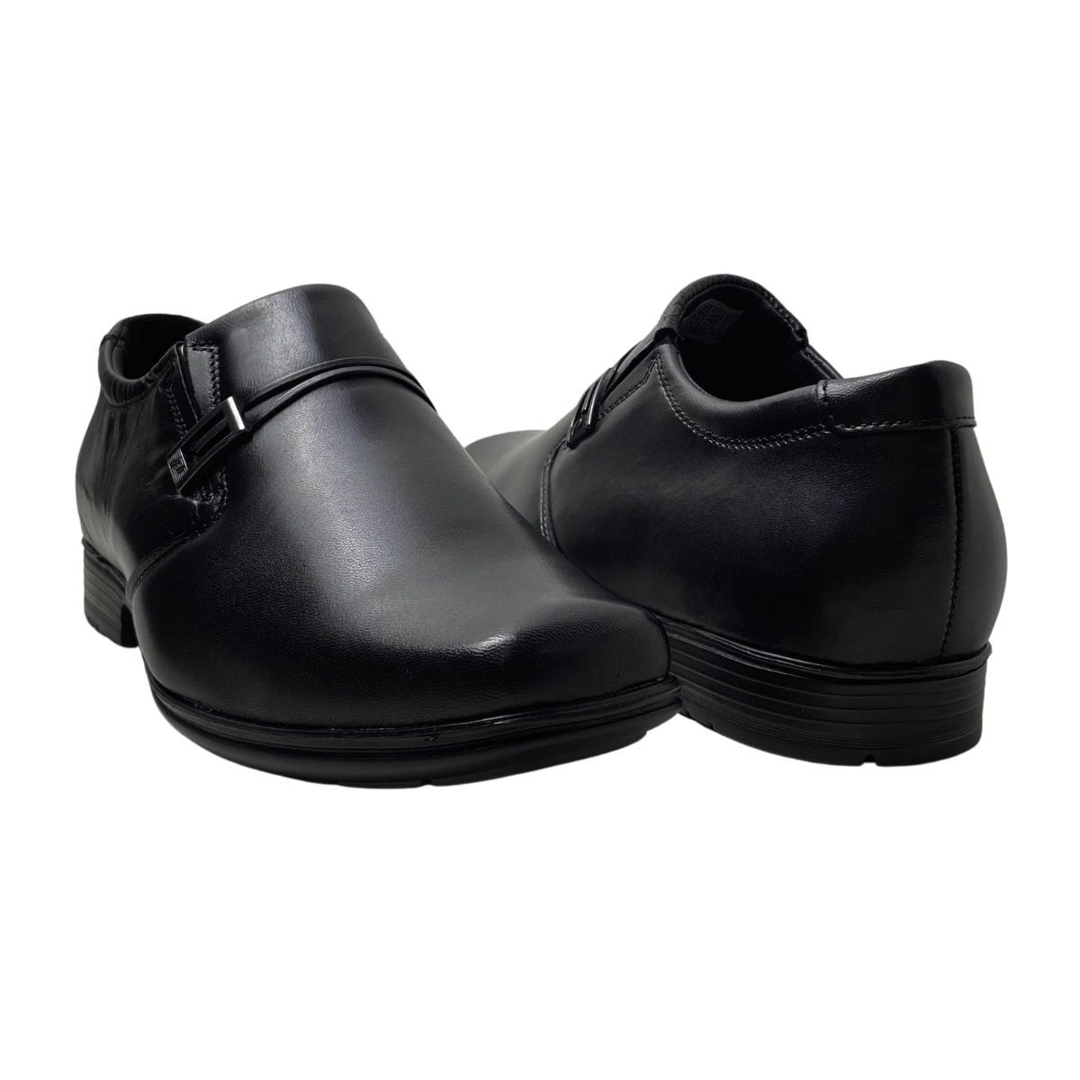 Sapato Social Couro Pegada Masculino 122331 Preto Preto 5