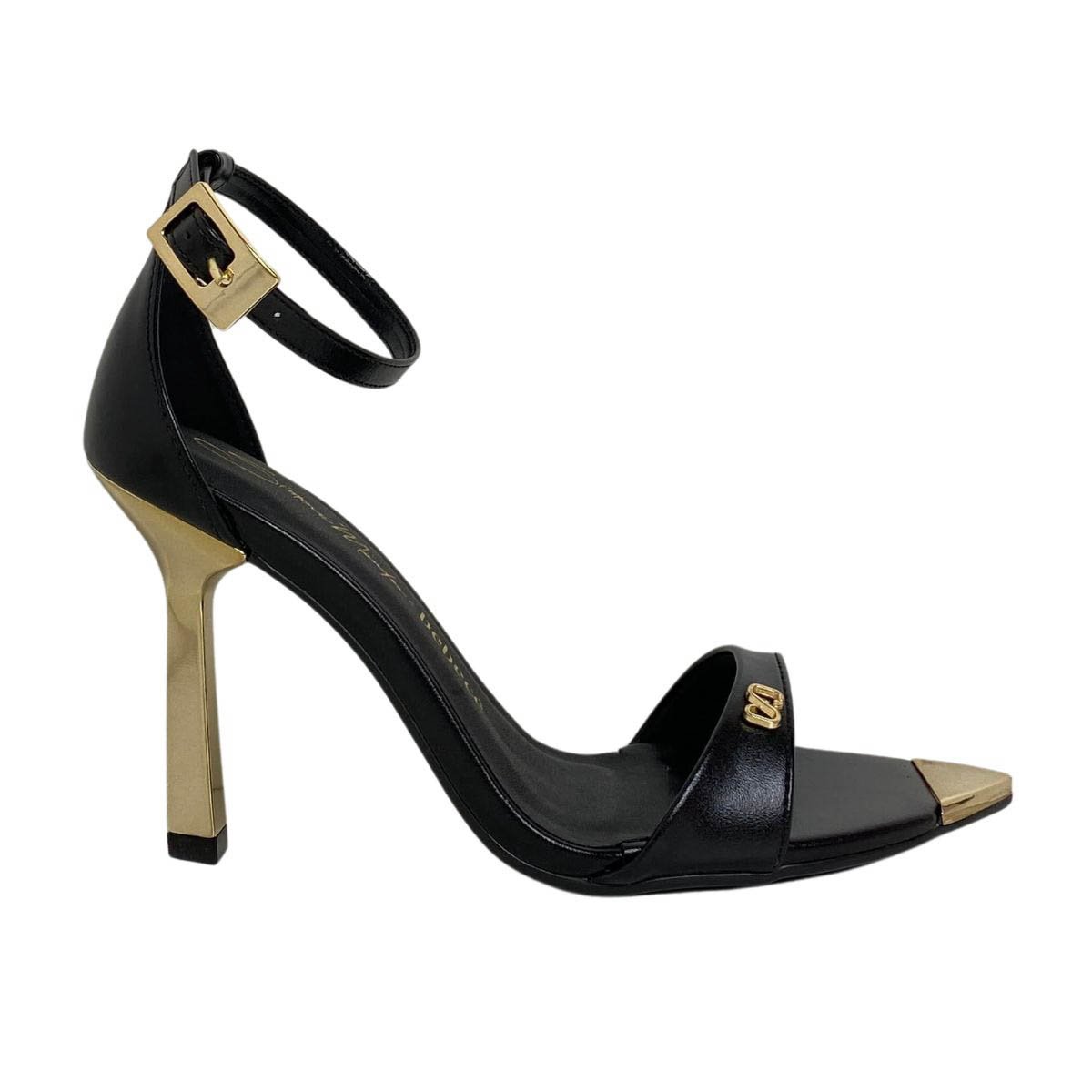 Sandália Bebecê Feminina T8653206 Preta Preto 1