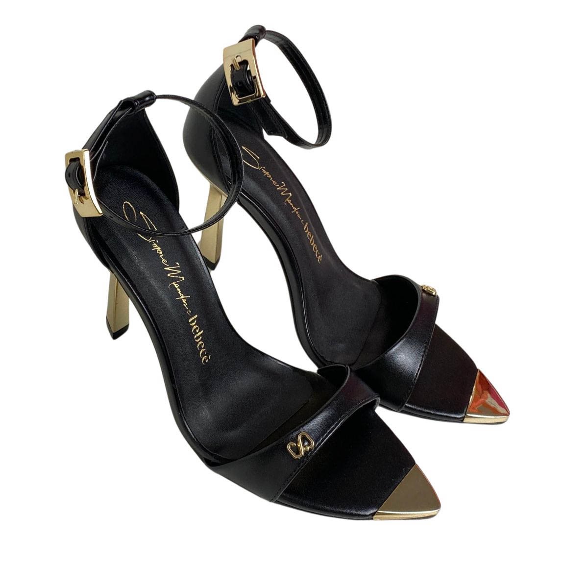 Sandália Bebecê Feminina T8653206 Preta Preto 4