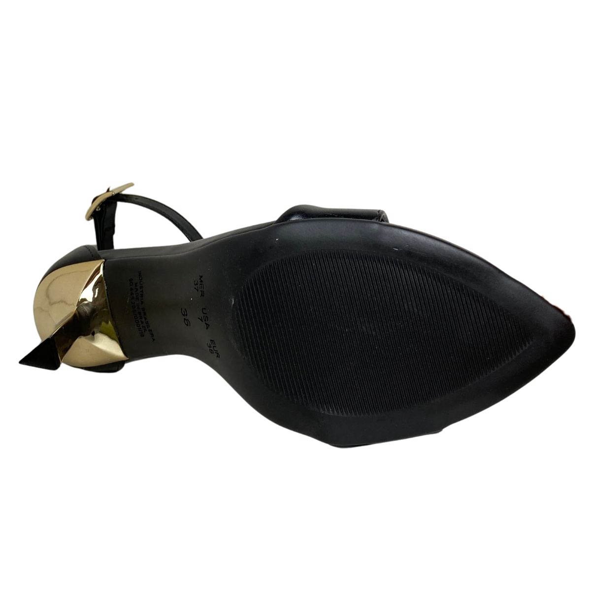 Sandália Bebecê Feminina T8653206 Preta Preto 6