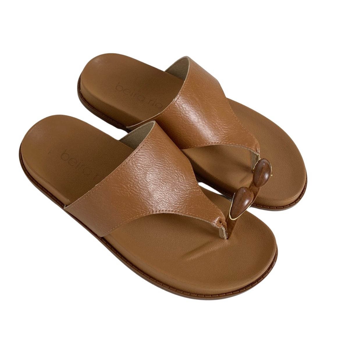 Papete Beira Rio Feminina 8578100 Caramelo Marrom 4