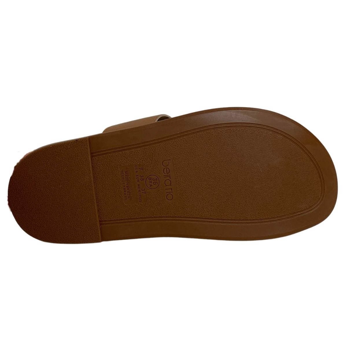 Papete Beira Rio Feminina 8578100 Caramelo Marrom 6