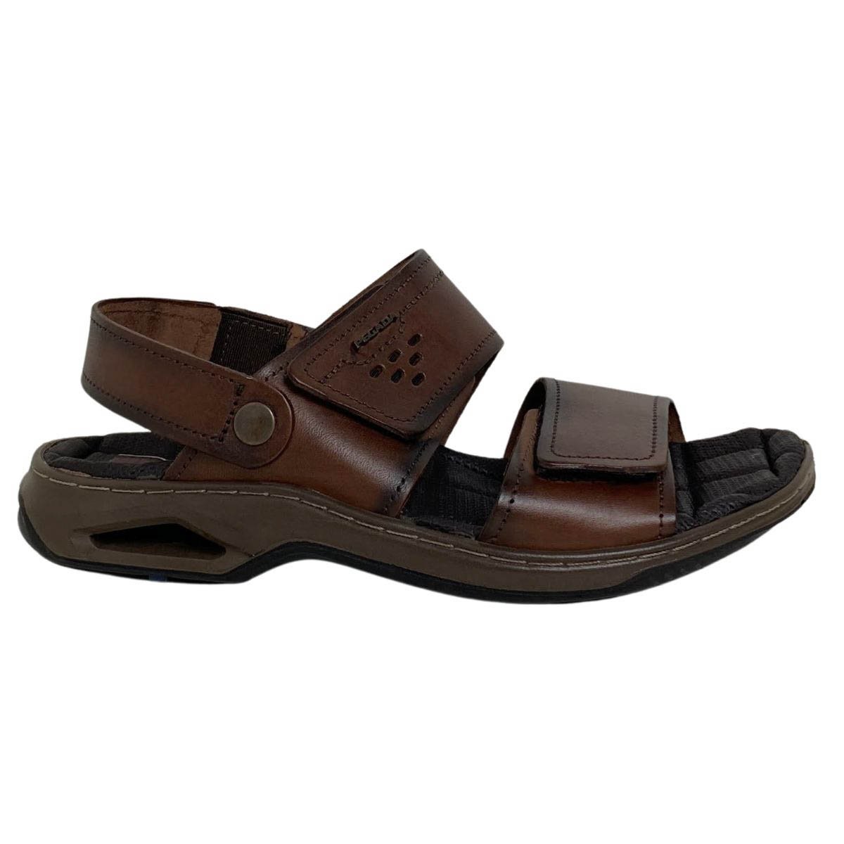 Sandália Couro Pegada Masculino 133238 Marrom