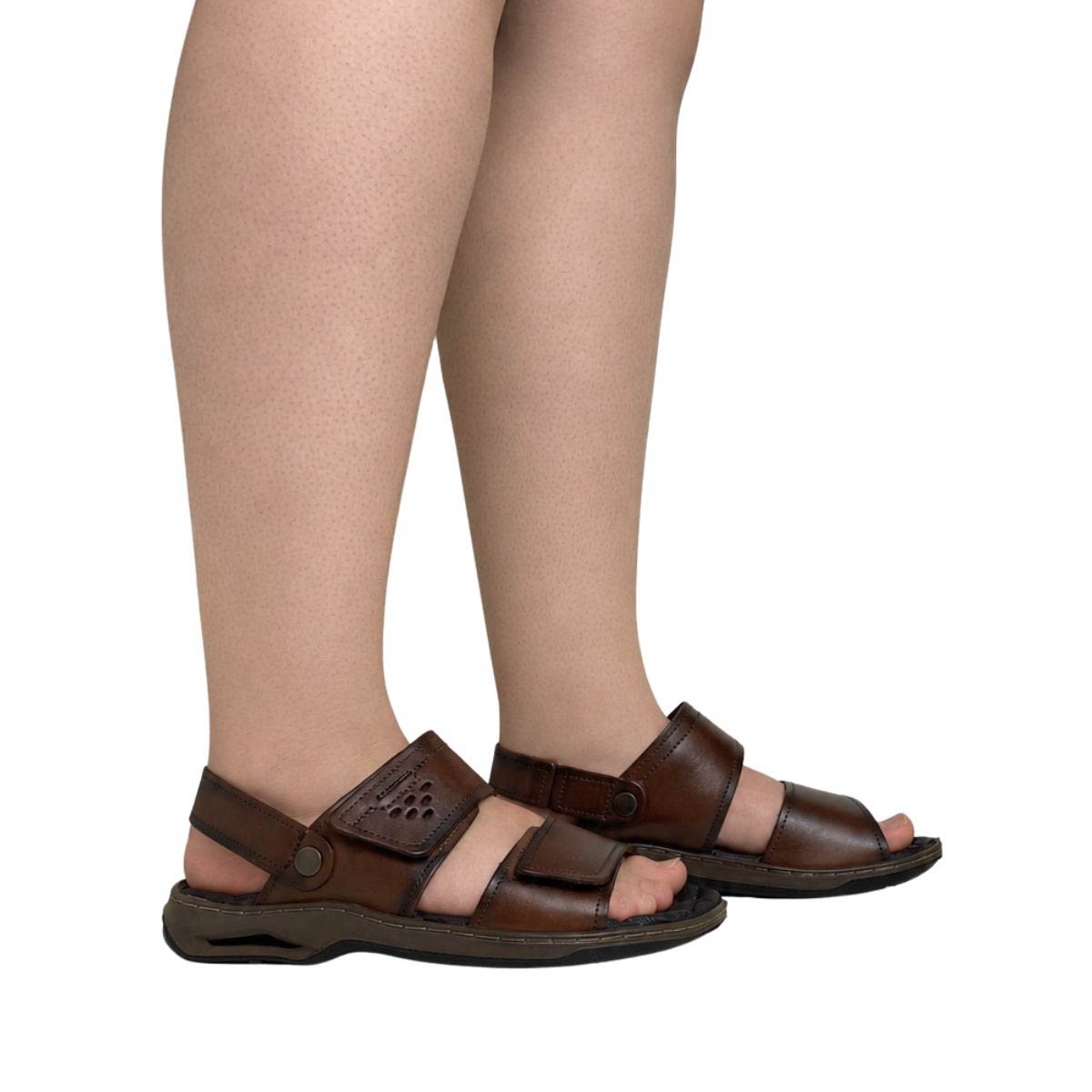 Sandália Couro Pegada Masculino 133238 Marrom Marrom 2