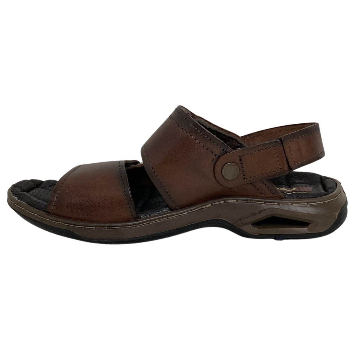 Sandália Couro Pegada Masculino 133238 Marrom Marrom 3