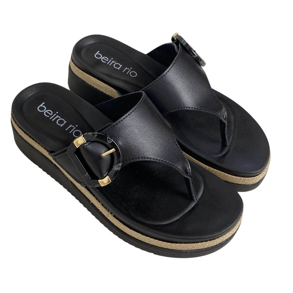 Tamanco Beira Rio Feminino 8775106 Preto Preto 4
