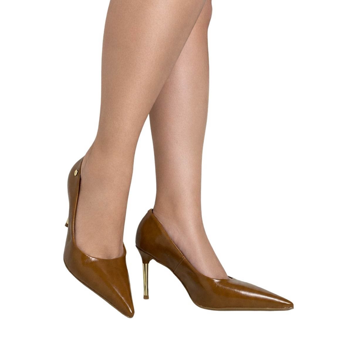 Scarpin Vizzano Feminino 1493400 Caramelo Marrom 2