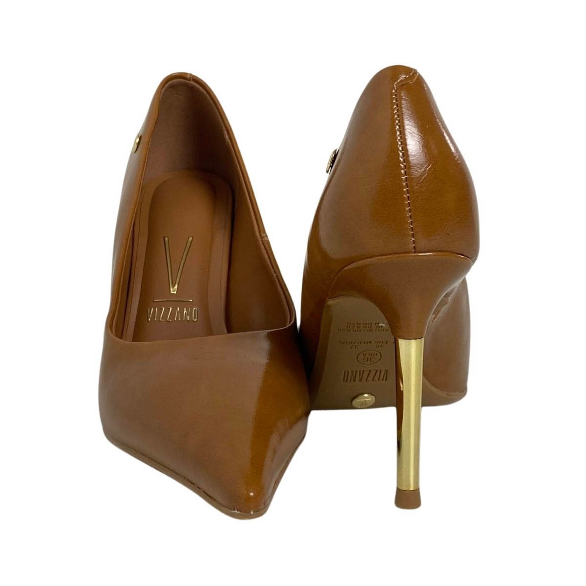 Scarpin Vizzano Feminino 1493400 Caramelo Marrom 5
