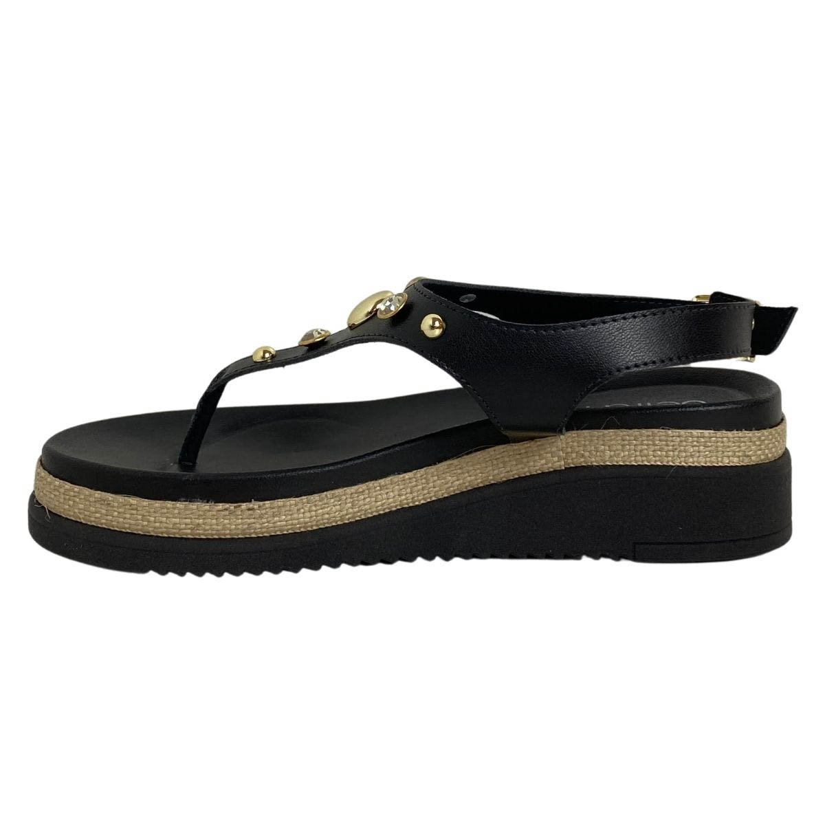 Sandália Beira Rio Feminina 8575107 Preta Preto 3
