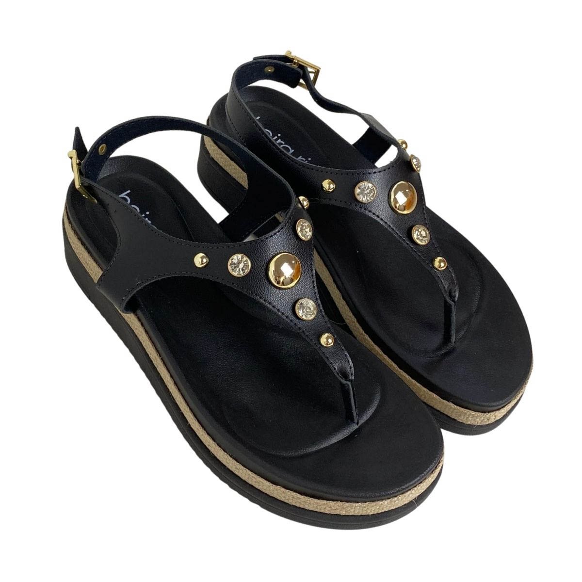 Sandália Beira Rio Feminina 8575107 Preta Preto 4