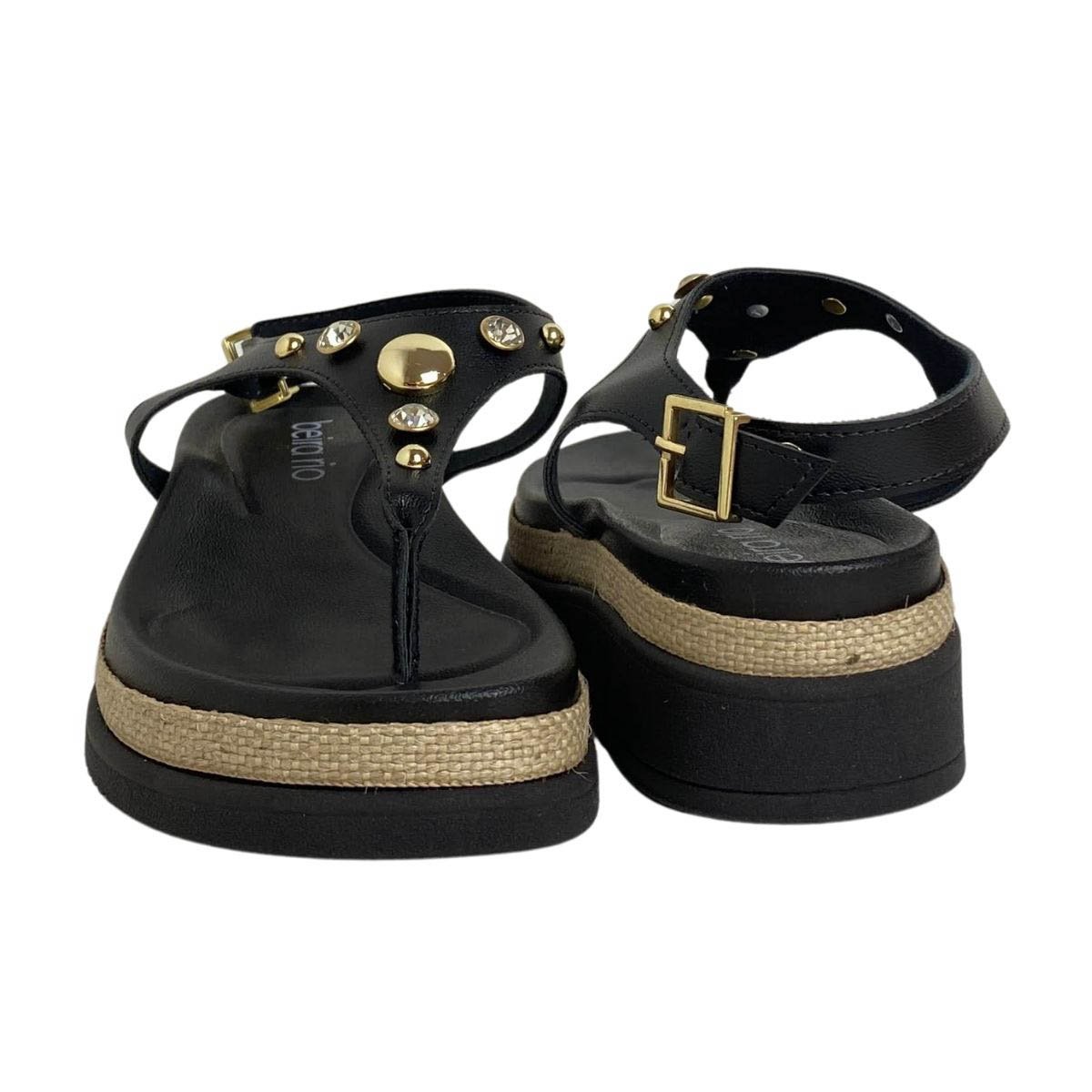 Sandália Beira Rio Feminina 8575107 Preta Preto 5