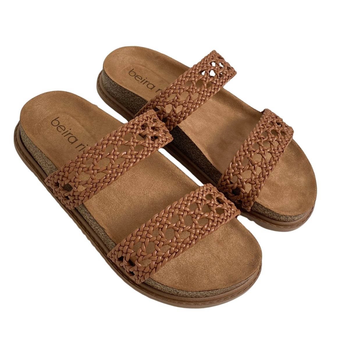 Papete Beira Rio Feminina 8523134 Caramelo Marrom 4