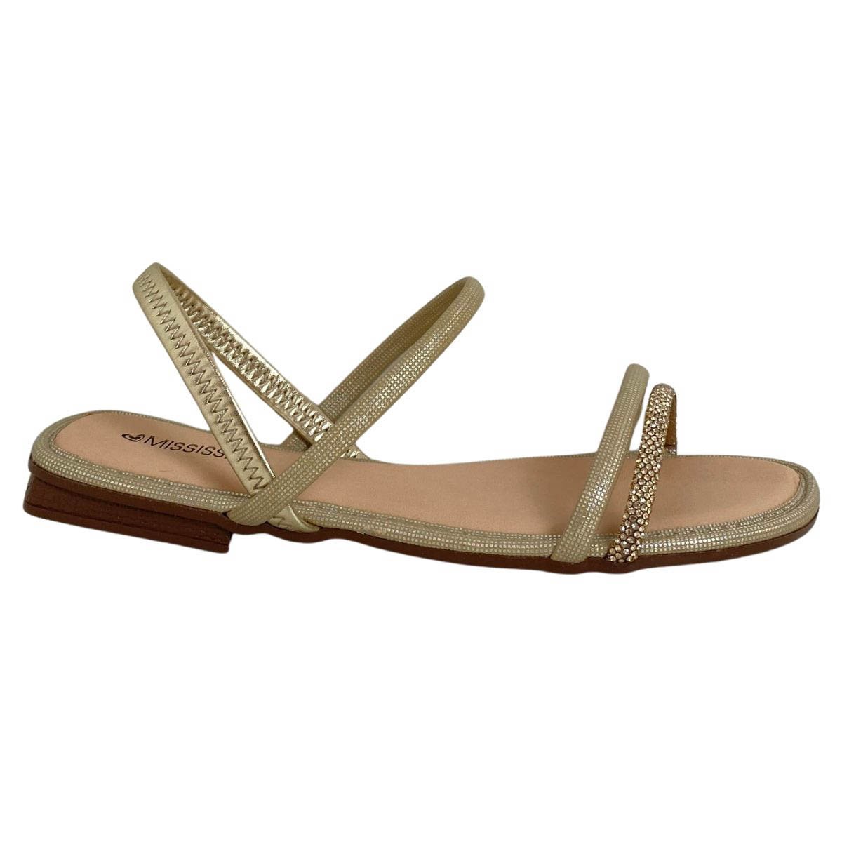 Sandália Mississipi Feminina J2781 Dourada Dourado 1
