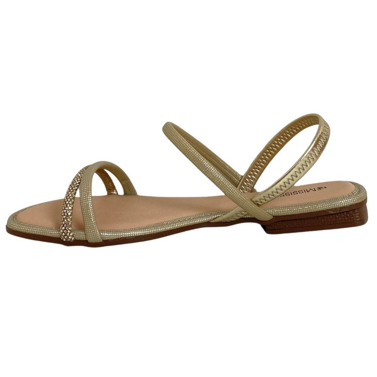 Sandália Mississipi Feminina J2781 Dourada Dourado 3