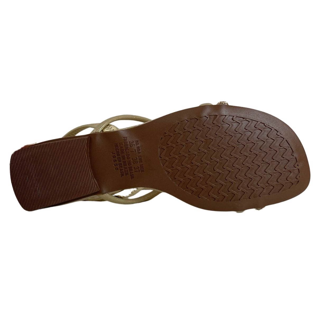 Sandália Mississipi Feminina J2781 Dourada Dourado 6