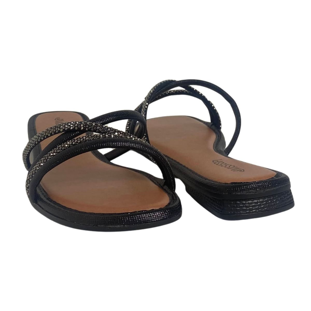 Rasteira Mississipi Feminina J2783 Preta Preto 5