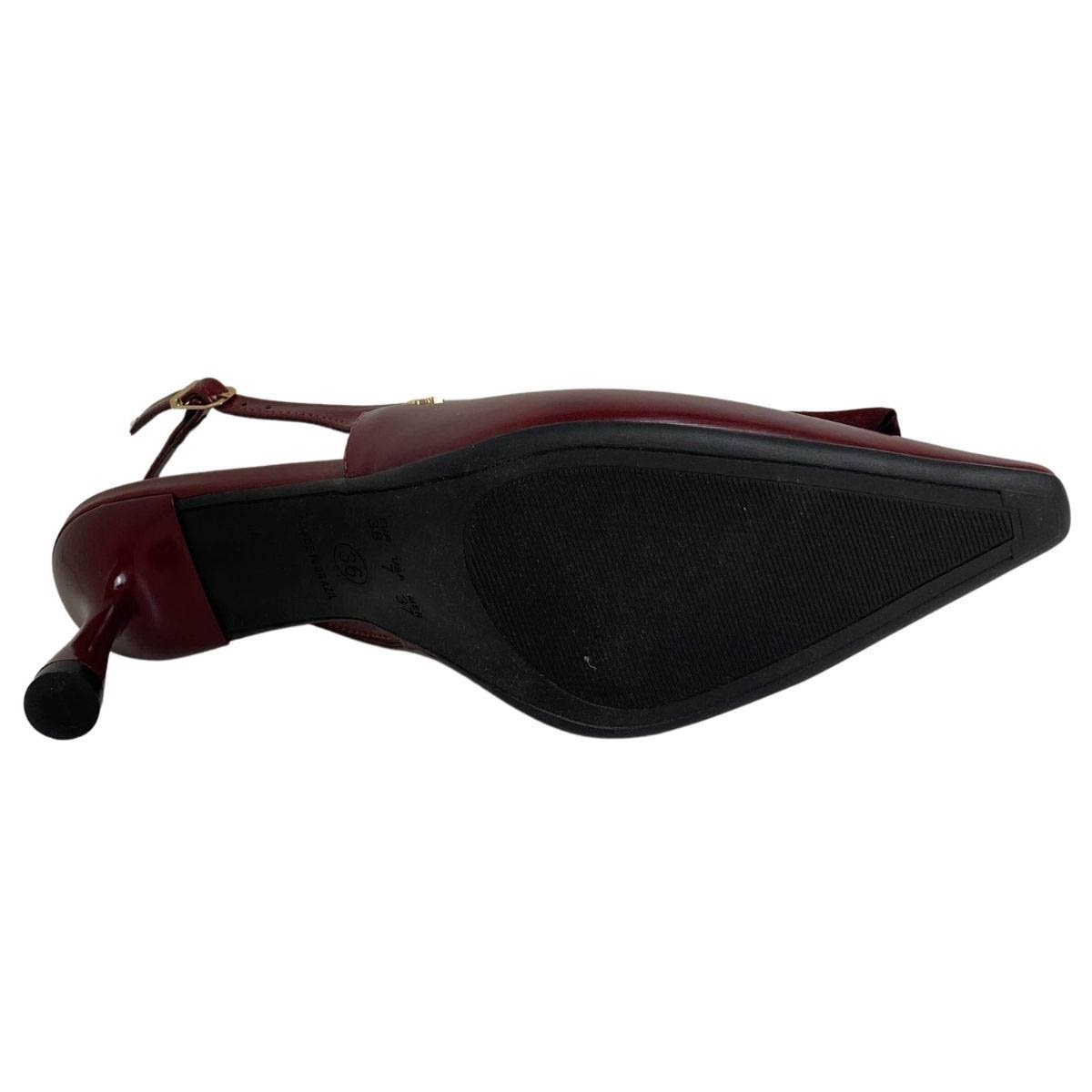 Slingback Di Valentini Feminino 530412733 Bordô Vermelho 6