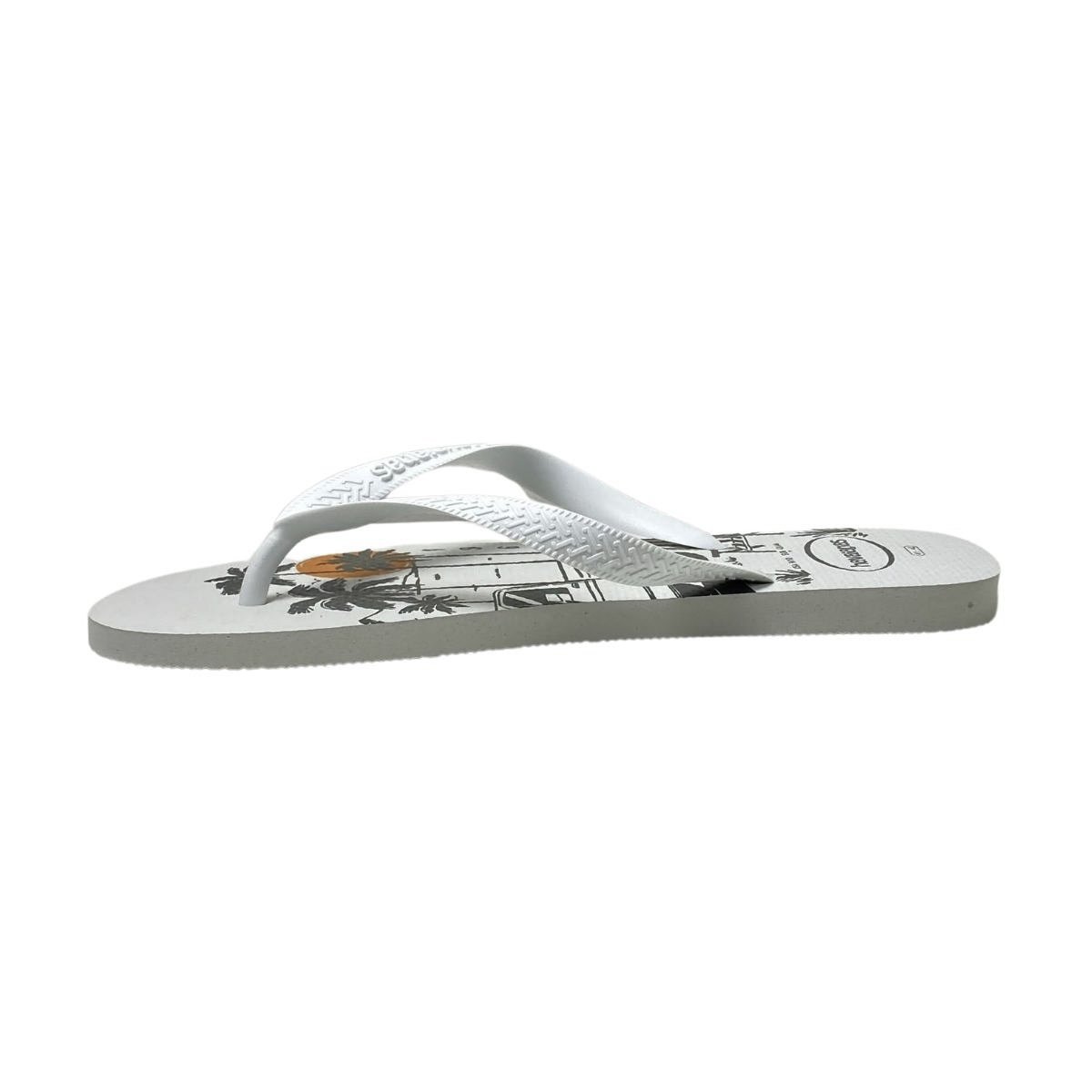 Chinelo Aloha Havaianas Masculino 4111355 Branco Branco 3