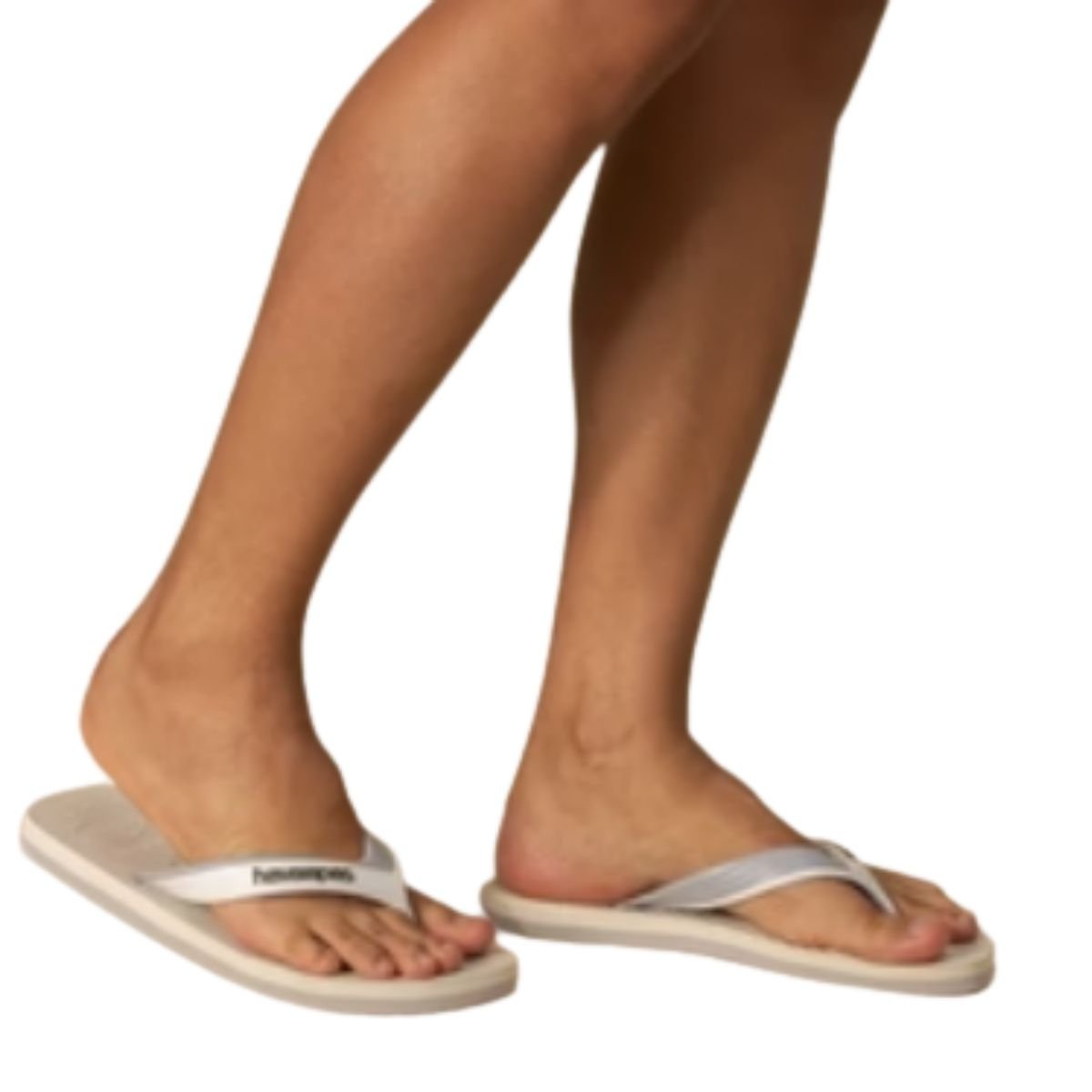 Chinelo Dual Havaianas Masculino 4145602 Branco/Cinza Branco 2