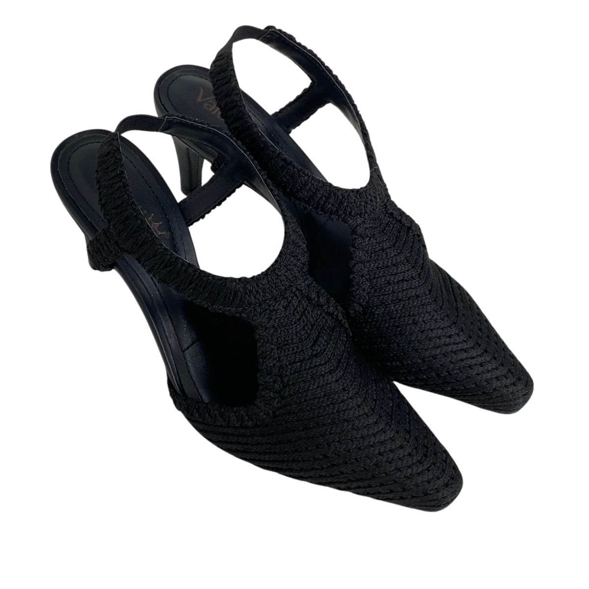 Slingback Valentina Feminino 434009 Preto Preto 4