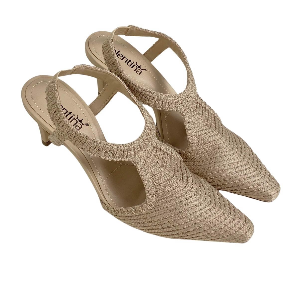 Slingback Valentina Feminino 434009 Marfim Branco 4