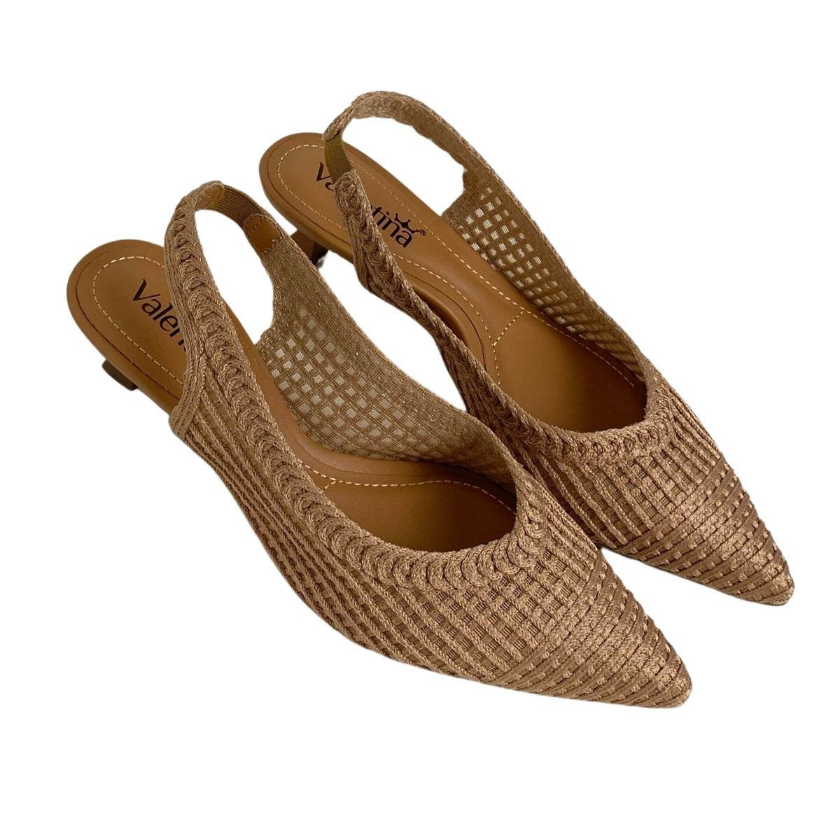 Slingback Valentina Feminino 376006 Nude Bege 4