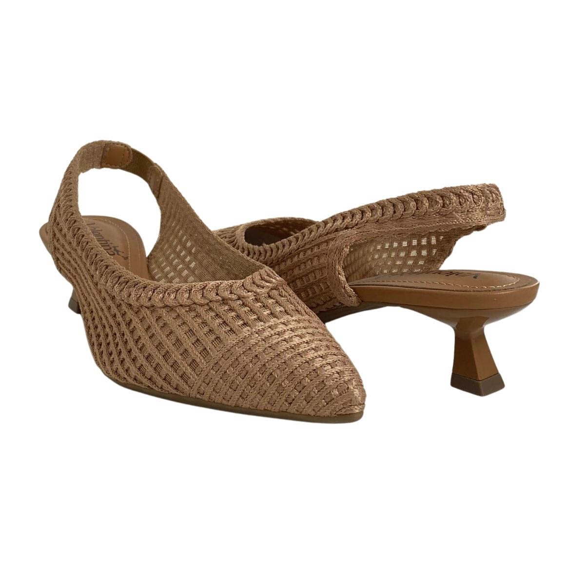 Slingback Valentina Feminino 376006 Nude Bege 5