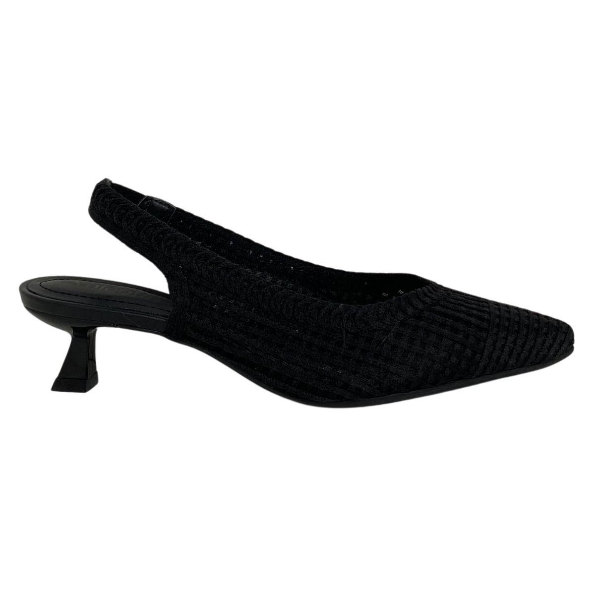 Slingback Valentina Feminino 376006 Preto