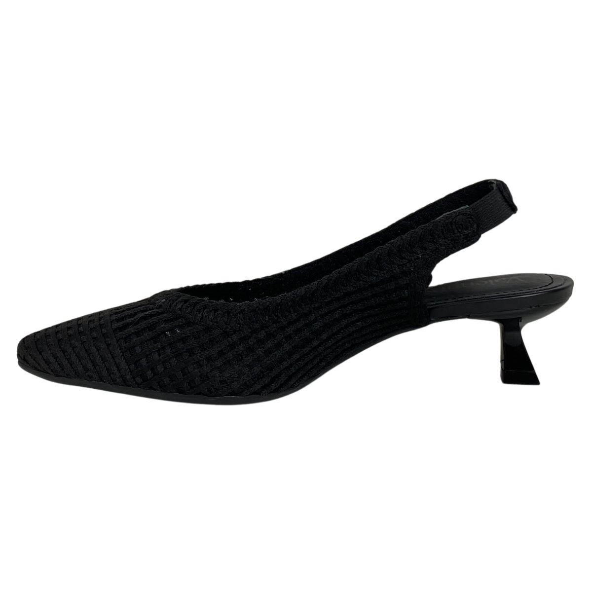 Slingback Valentina Feminino 376006 Preto Preto 3