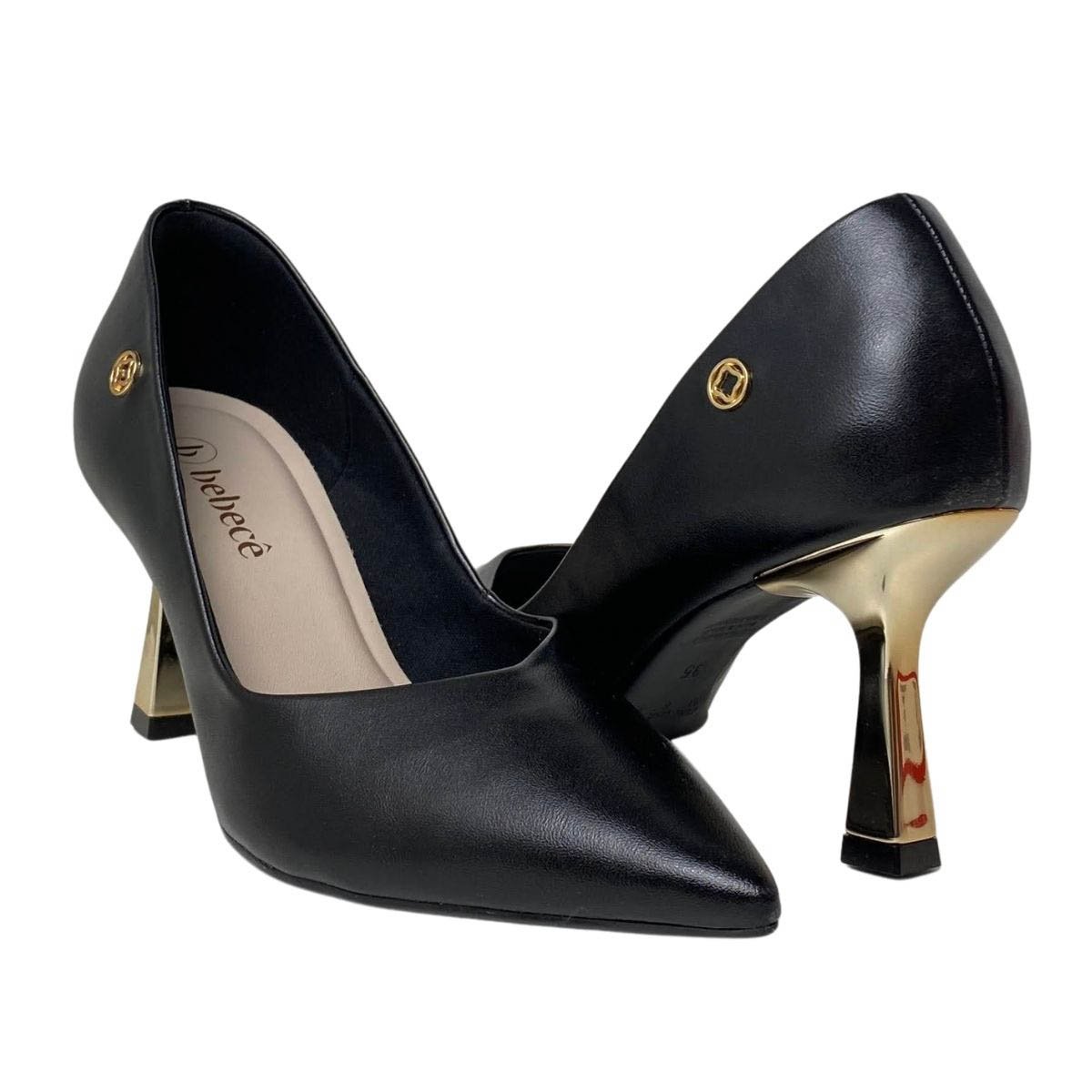 Scarpin Bebecê Feminino T7041756 Preto Preto 5