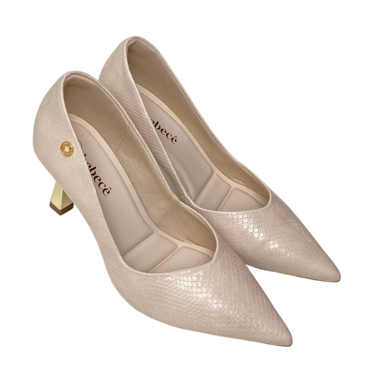 Scarpin Bebecê Feminino T7041756 Creme Branco 4