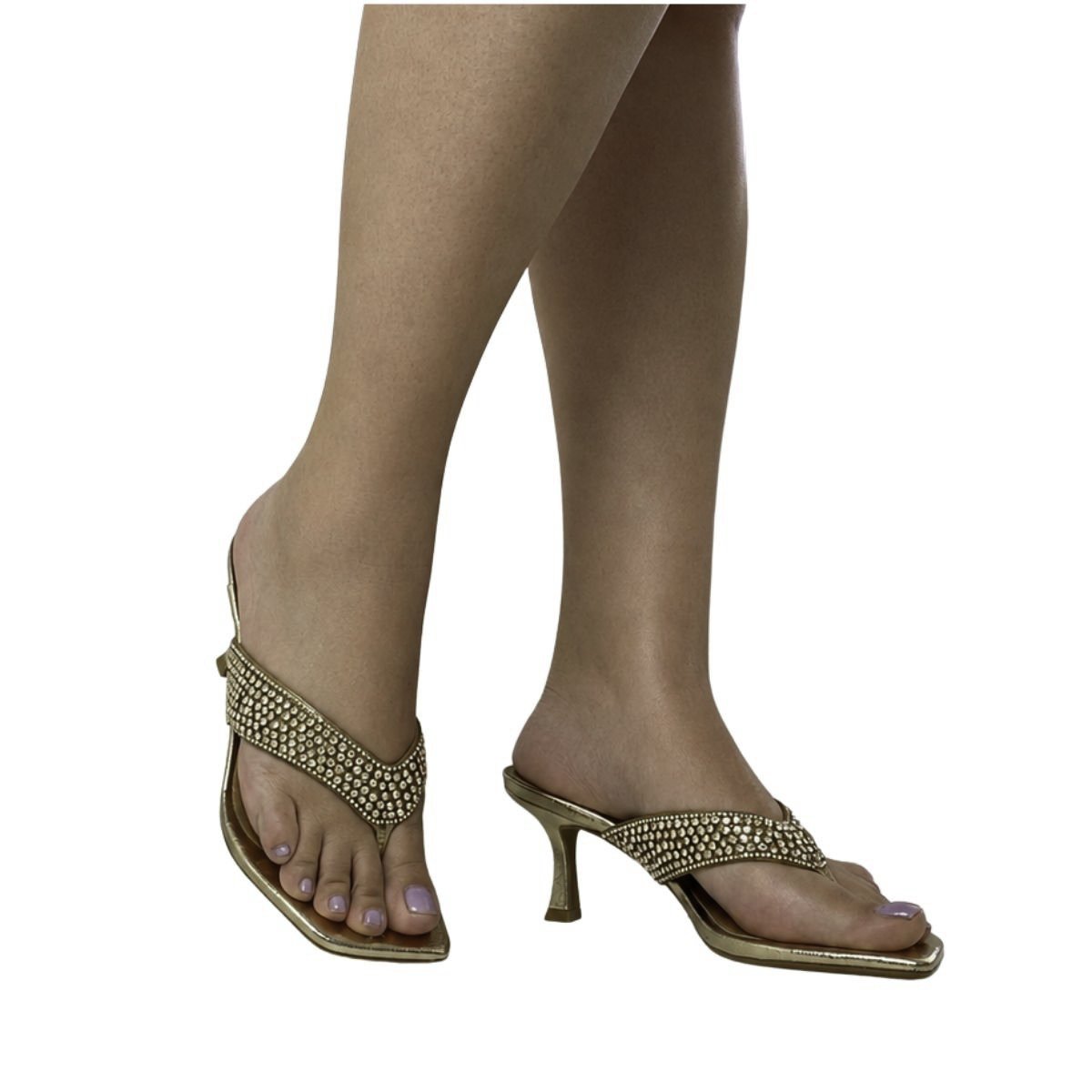 Tamanco Vizzano Feminino 6536221 Dourado Dourado 2