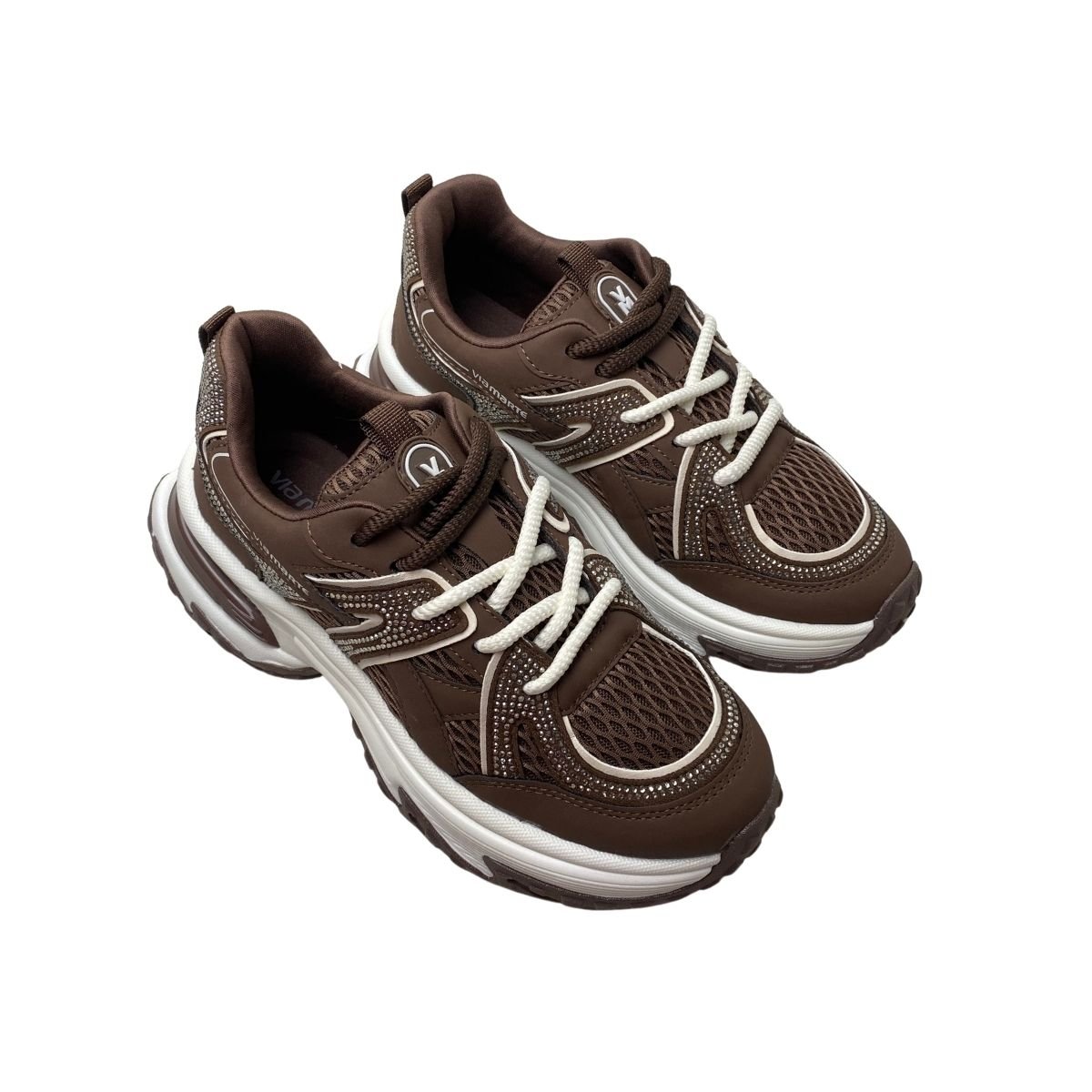 Tênis Casual Chunky Via Marte Feminino 339003 Marrom Marrom 4