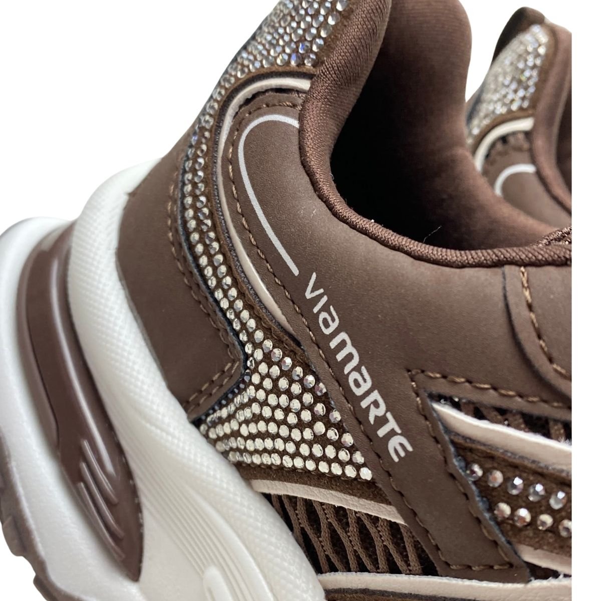Tênis Casual Chunky Via Marte Feminino 339003 Marrom Marrom 6