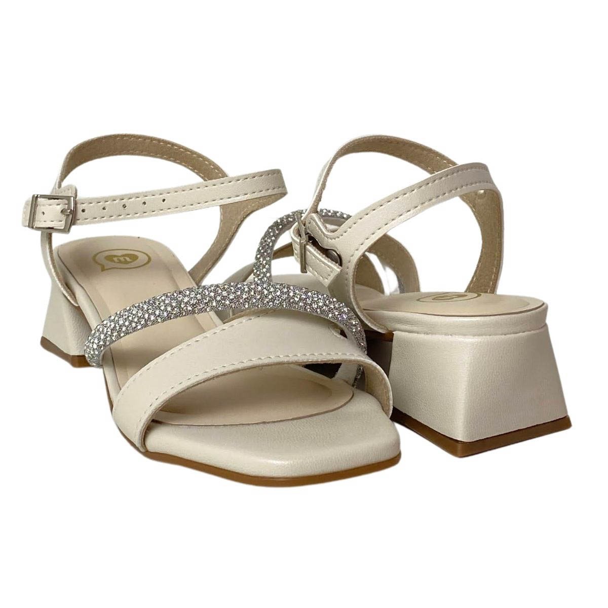 Sandália Molekinha Infantil Menina 2347137 Off White Off White 5