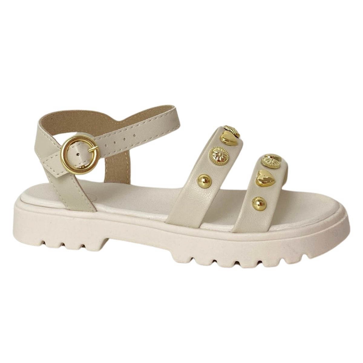 Sandália Molekinha Infantil Menina 2344142 Off White