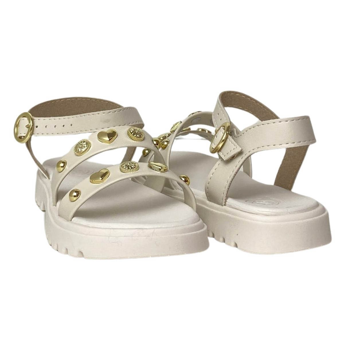 Sandália Molekinha Infantil Menina 2344142 Off White Off White 5