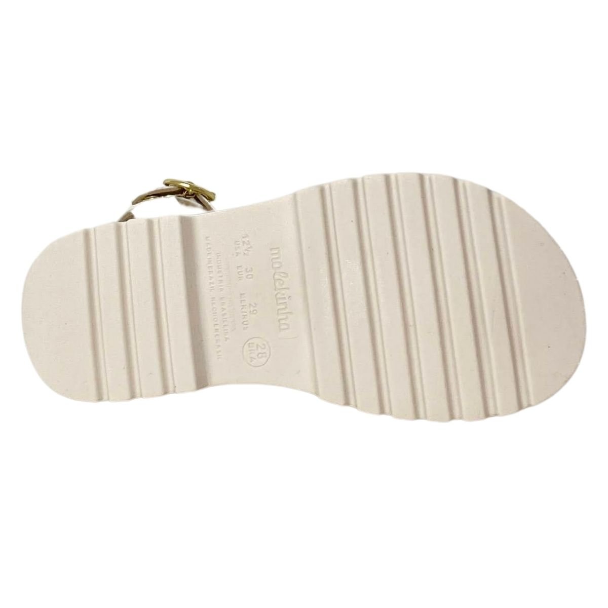 Sandália Molekinha Infantil Menina 2344142 Off White Off White 6