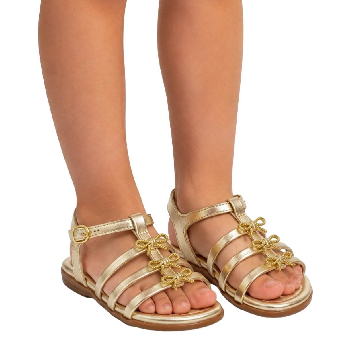 Sandália Molekinha Infantil Menina 2114294 Dourada Dourado 2