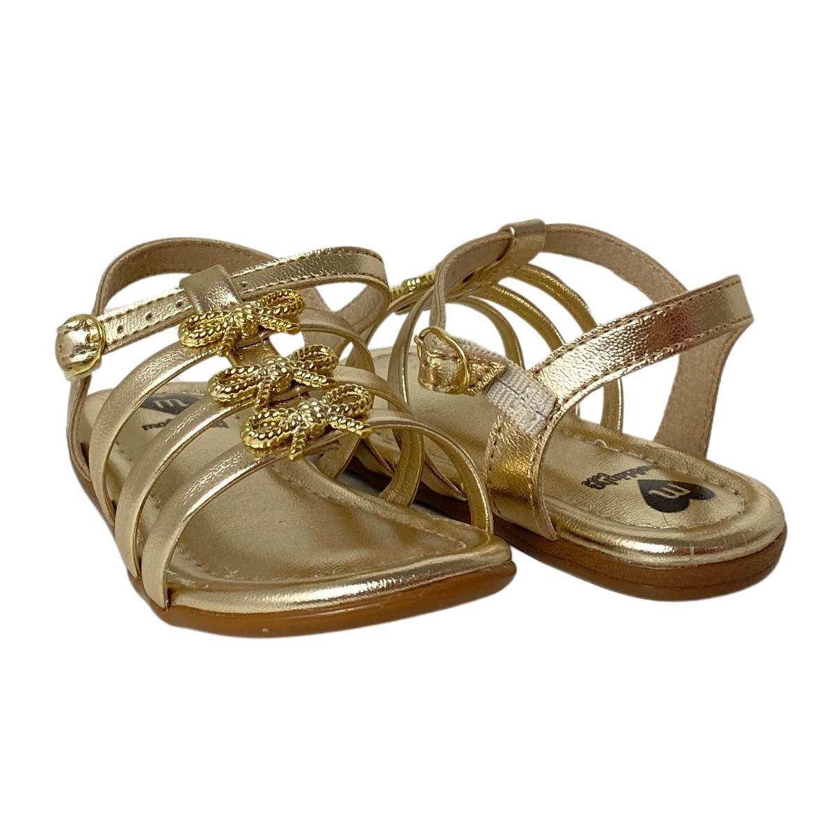 Sandália Molekinha Infantil Menina 2114294 Dourada Dourado 5