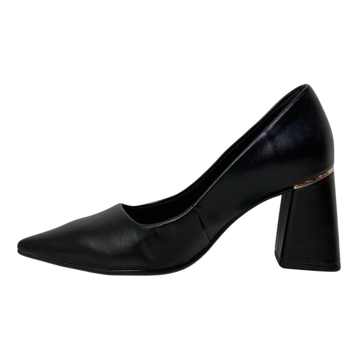 Scarpin Bebecê Feminino T7012040 Preto Preto 3