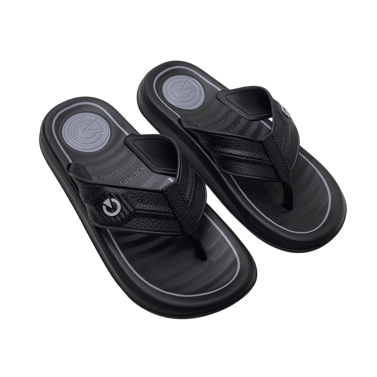 Chinelo Ravena Cartago Masculino 12706 Preto Preto 4