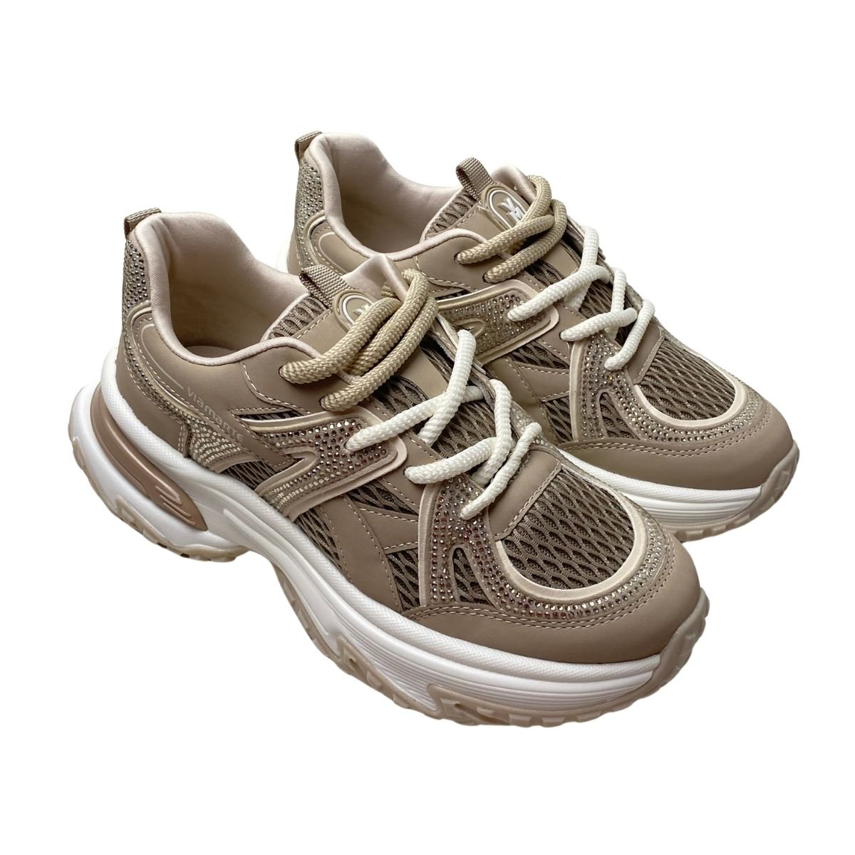 Tênis Casual Chunky Via Marte Feminino 339003 Bege Bege 4