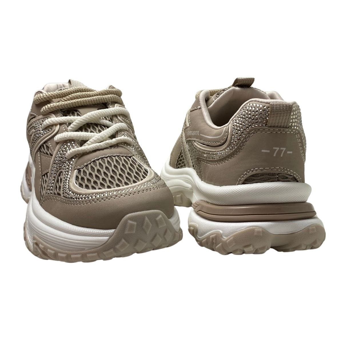 Tênis Casual Chunky Via Marte Feminino 339003 Bege Bege 5