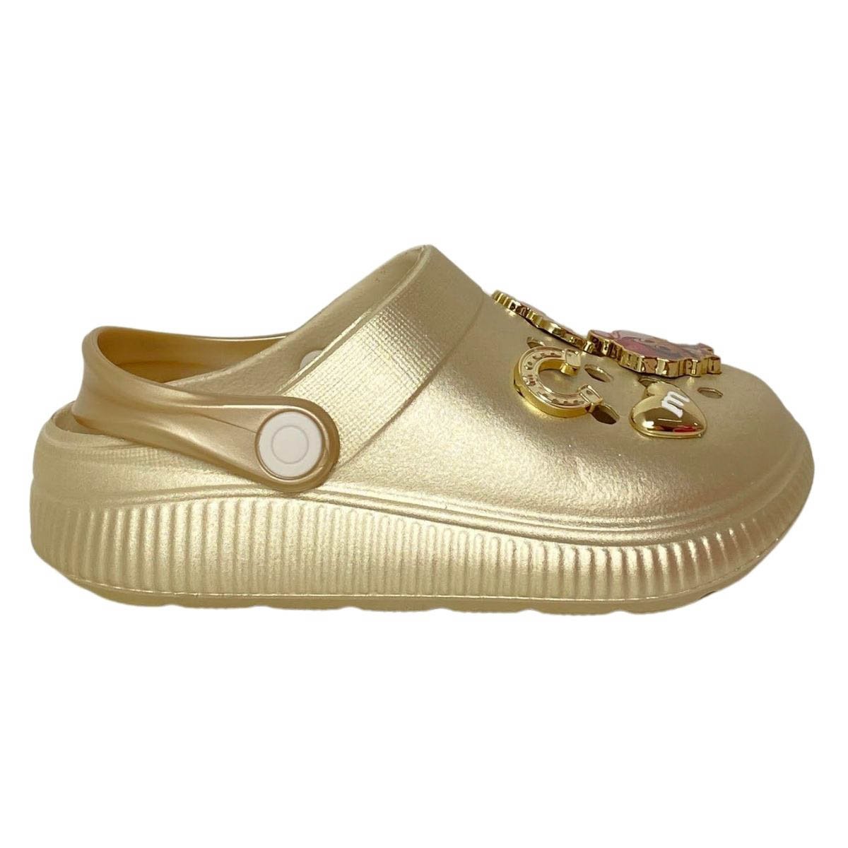 Babuche Molekinha Infantil Menina 2591316 Dourado