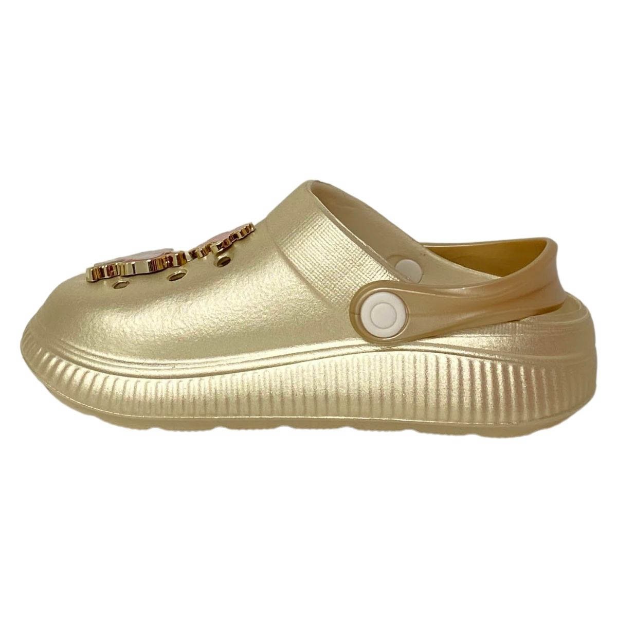 Babuche Molekinha Infantil Menina 2591316 Dourado Dourado 4