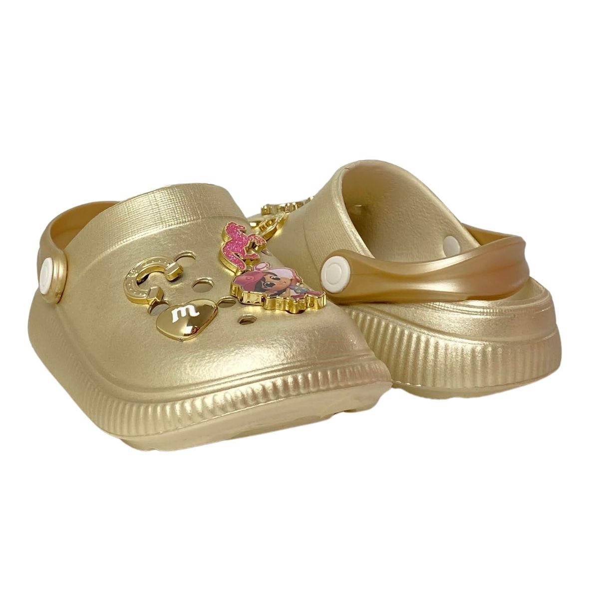 Babuche Molekinha Infantil Menina 2591316 Dourado Dourado 6