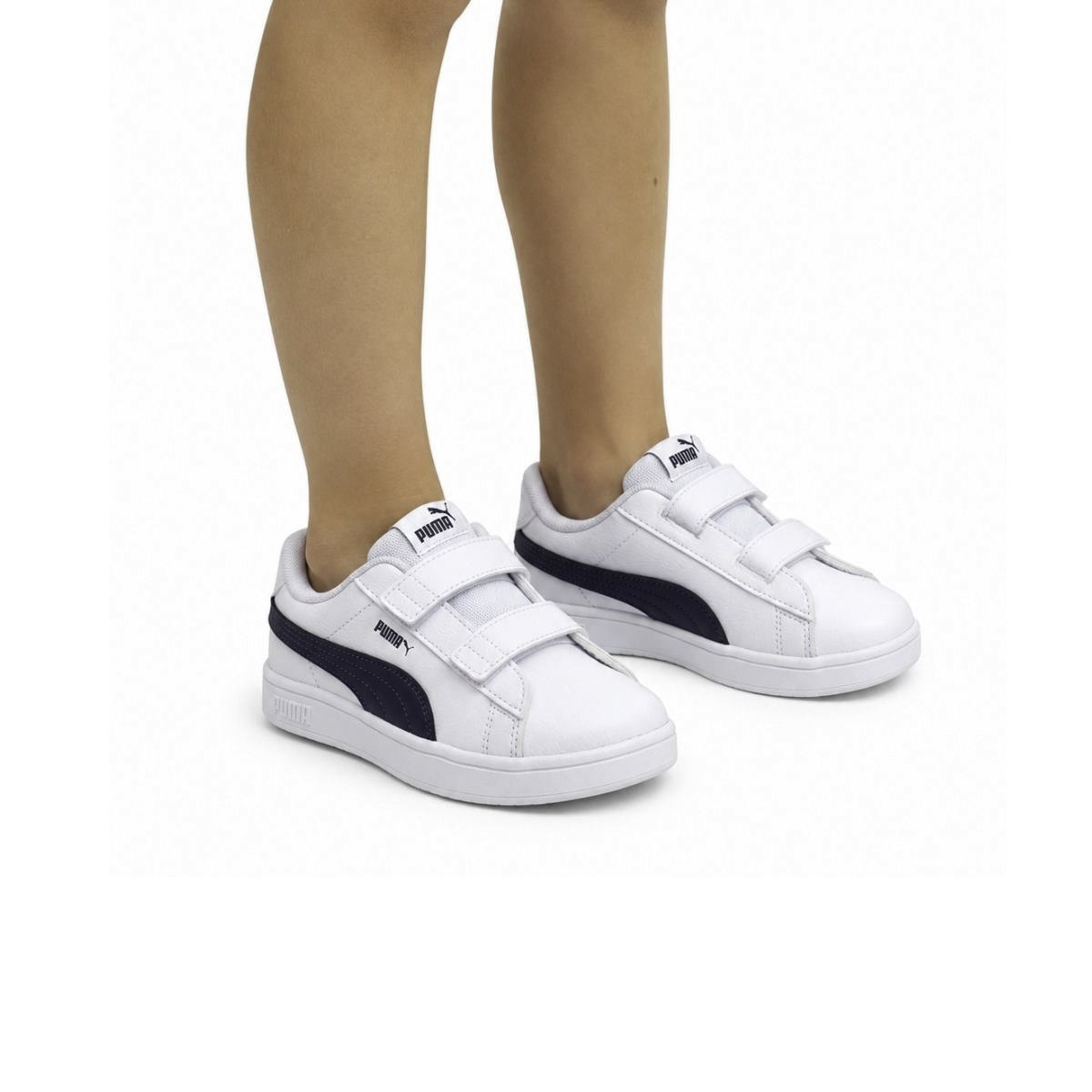 Tênis Rickie Classic Puma Infantil Menino 394253 Branco Branco 2